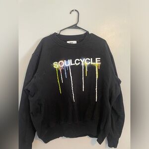 Soulcycle splatter sweater